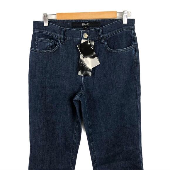New Escada Sport High Rise Straight Leg Jeans Dark Wash Size 38 Women's Denim - Picture 4 of 13